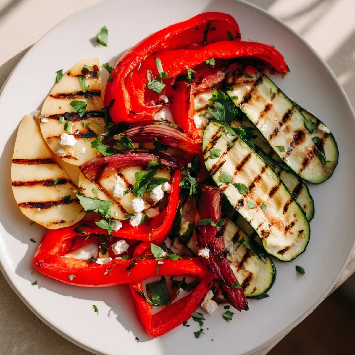 Juicy pears and vibrant vegetables, beautifully charred in this easy Pear recipe.