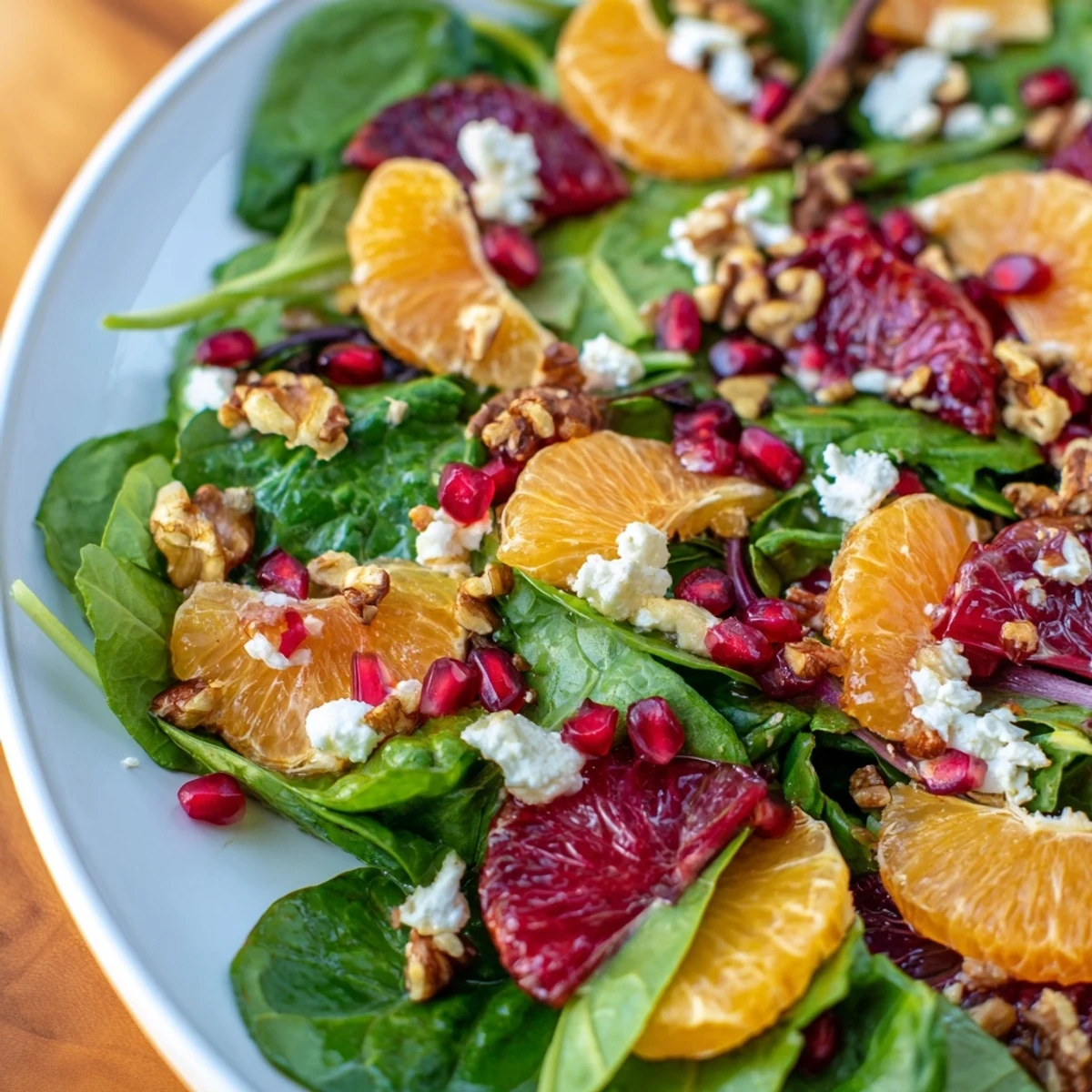 Fresh Hearth Citrus Greens salad with bright orange and grapefruit segments, ready to eat.