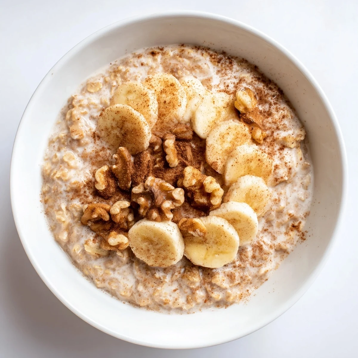 Delicious and inviting warm chai oat topped with a drizzle of honey and cinnamon.