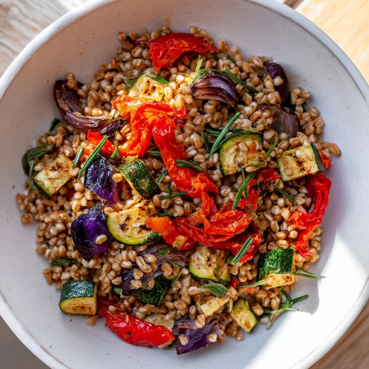 Imagine the aroma: this delicious Hearth Savory Grain features fresh parsley and toasted pumpkin seeds, a perfect vegetarian meal.
