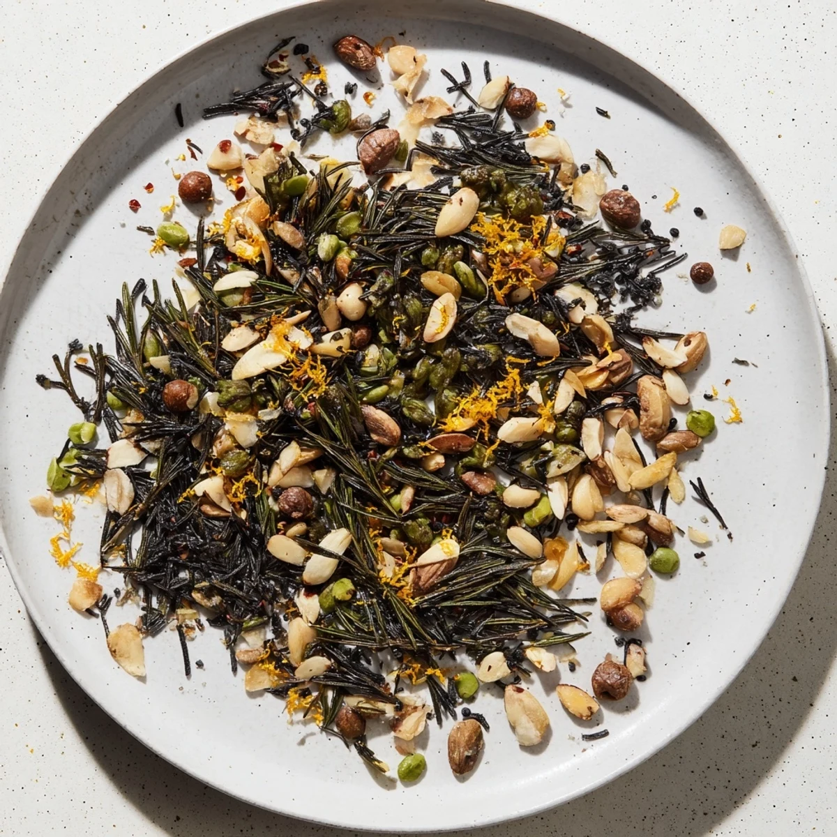 Golden, charred sprigs and nuts make up this delicious forest-flavored Charred Evergreen Mix.
