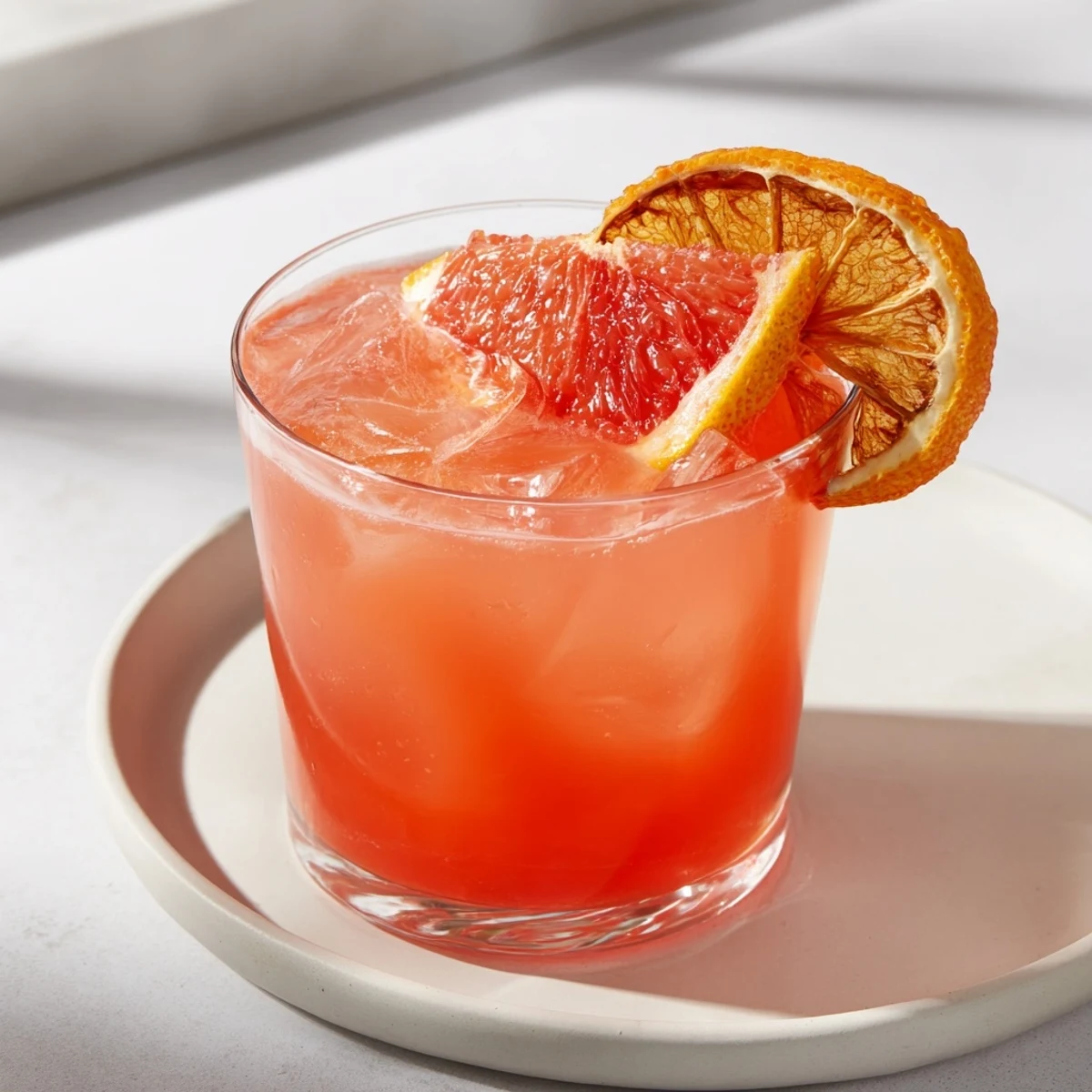 A refreshing Toasty Bright Citrus drink, showcasing the vibrant colors and toasting flavors perfectly.