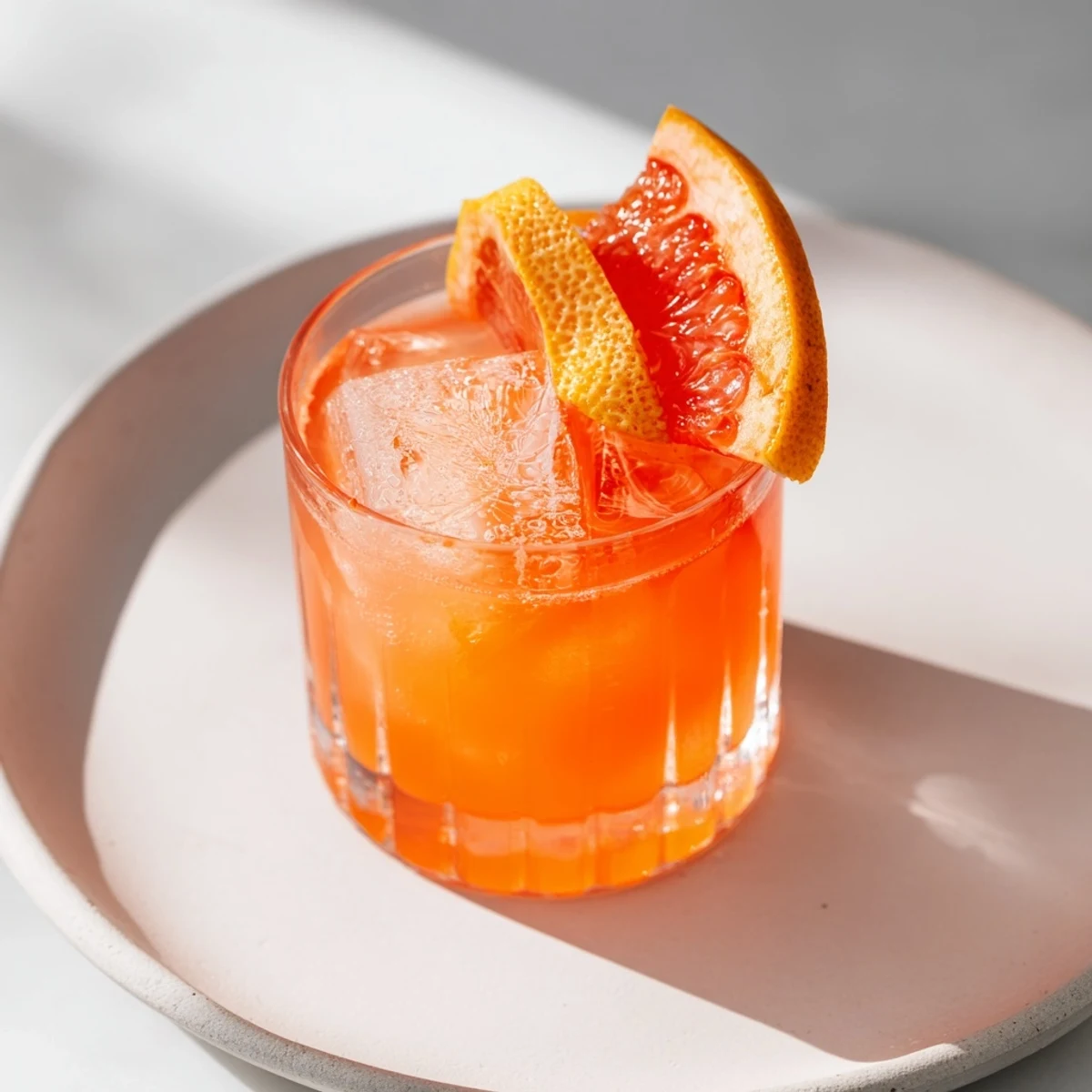 Glistening Toasty Bright Citrus cocktail, artfully garnished, showcasing citrus and cocktail elements beautifully.