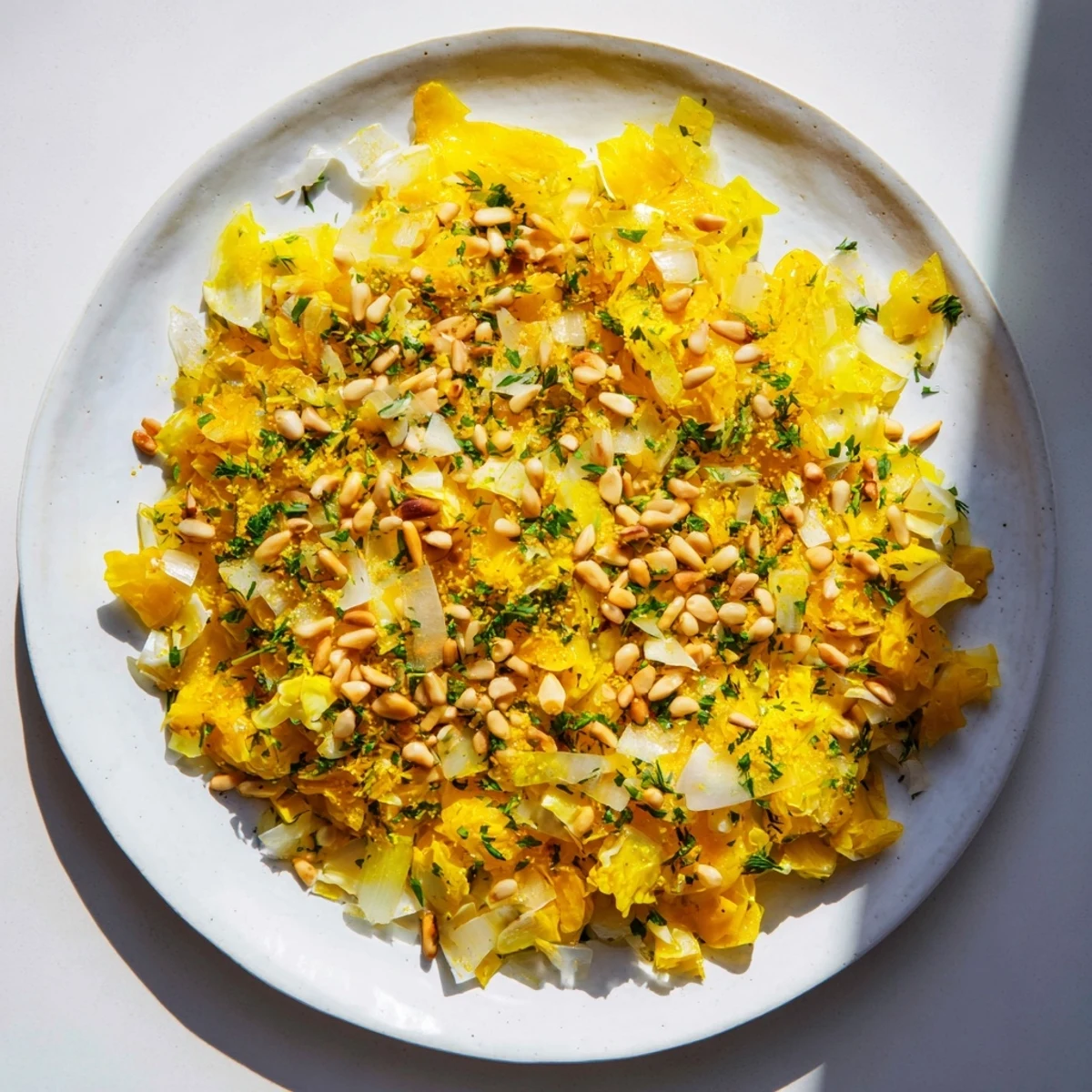 Bright green Emerald Kale, seasoned perfectly with garlic and lemon, makes a healthy side dish.