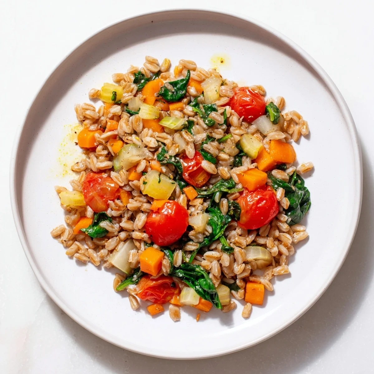 Hearty Farro with Vegetables