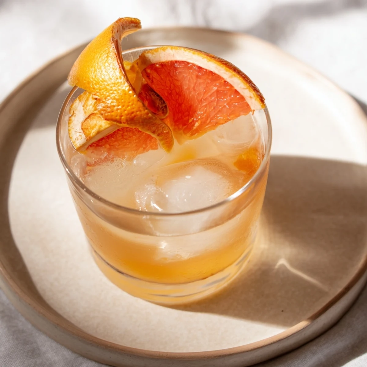 Bright grapefruit juice and tequila blend beautifully in this refreshing Toasty Bright Citrus drink.