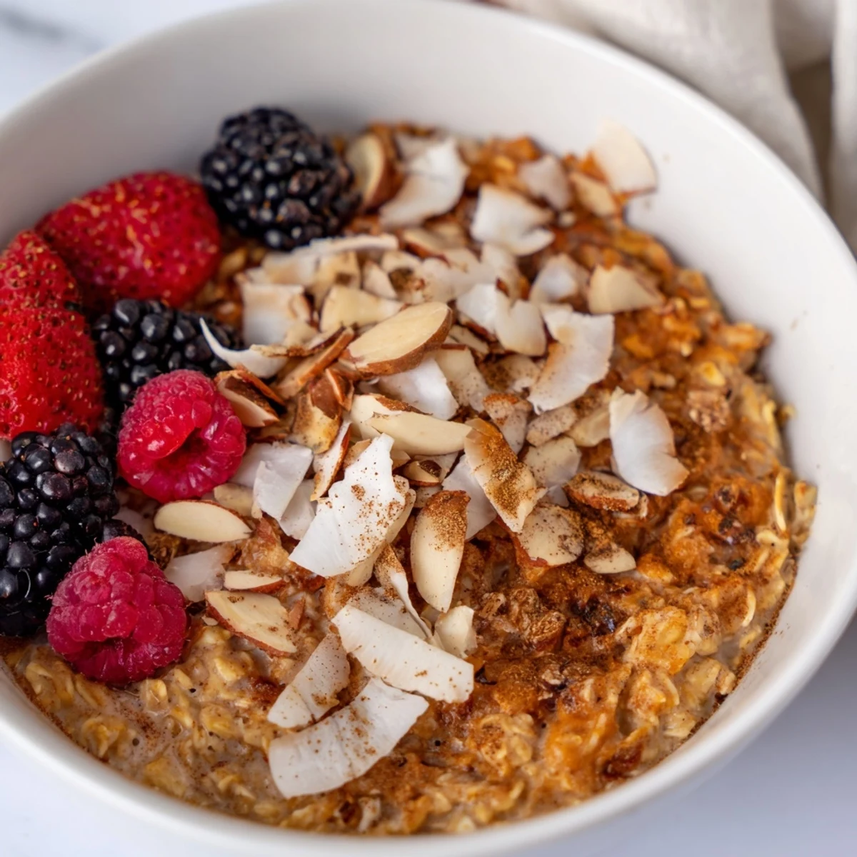 Gently charred oats simmered with a warm chai spice blend and creamy milk, creating an aromatic and comforting fusion breakfast.