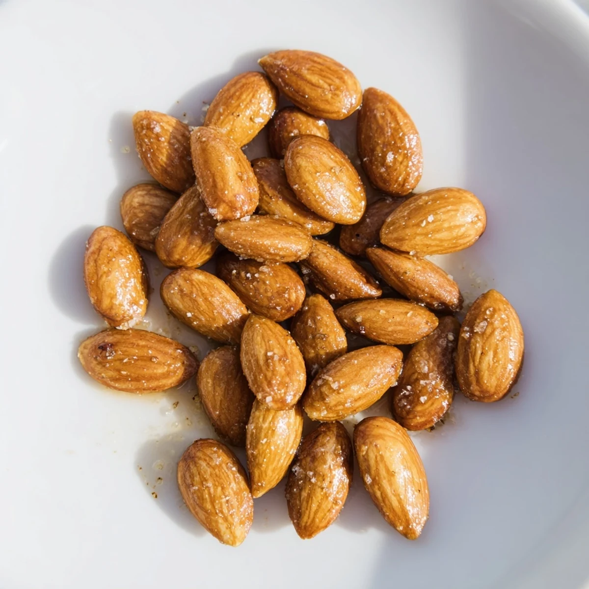 A rustic bowl of Hearth Toasted Almond, warm from the oven, mixed with cinnamon and ready for snacking or topping.  