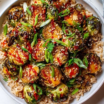Spicy Chili Brussels Sprout Bowl